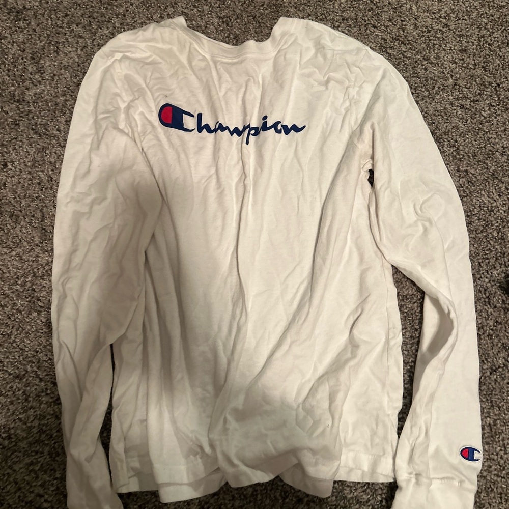 Champion White Long Sleeve Shirt